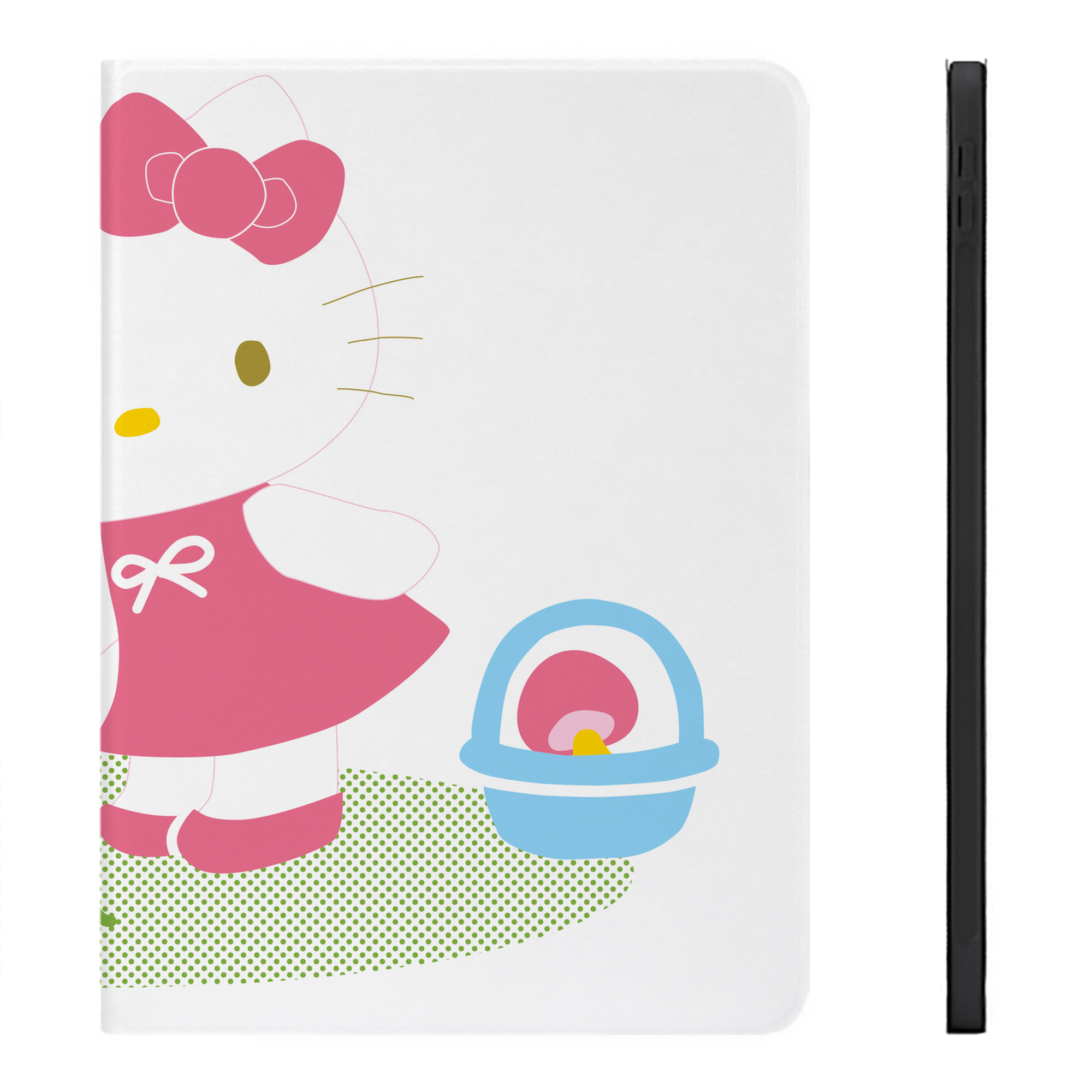 （画像用） Hello Kitty ハローキティ IPadケース ペンホルダー付き ブックスタイルデザイン